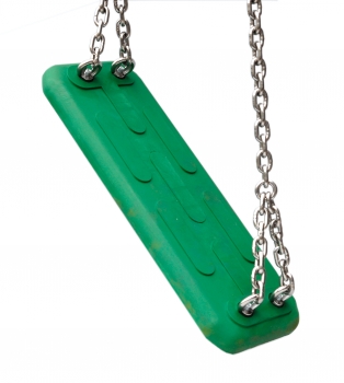 Schaukelsitz Standard mit Edelstahl-Schaukelketten, Farbwahl: rot, blau, grün