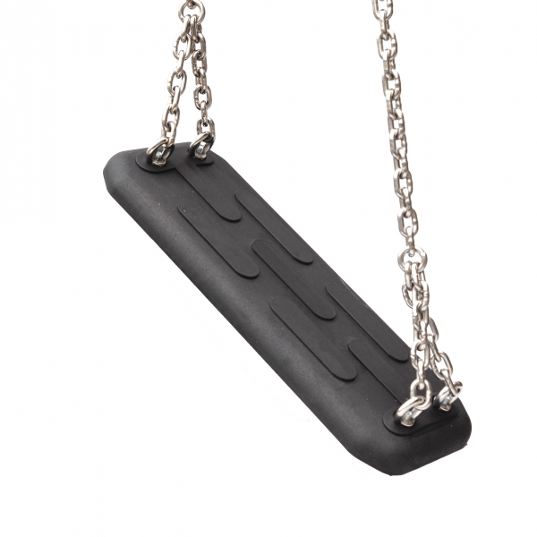 Schaukelsitz Standard mit verzinkten Schaukelketten, schwarz